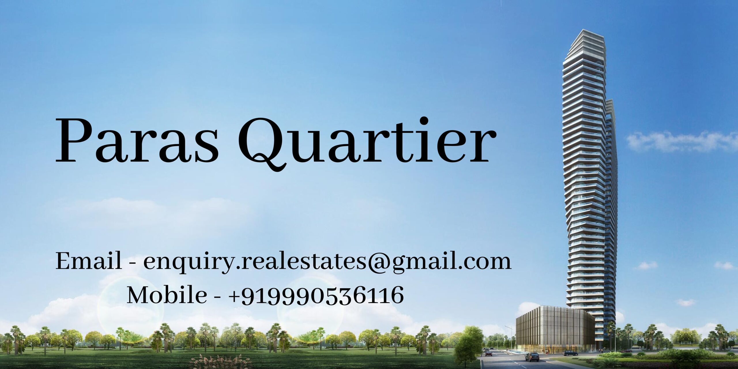 The Ultimate Address For Luxury Living Paras Quartier Gurgaon